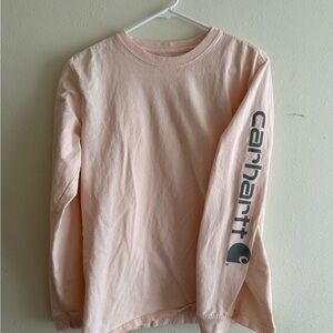 Carhartt Light Pink Long Sleeve Tee